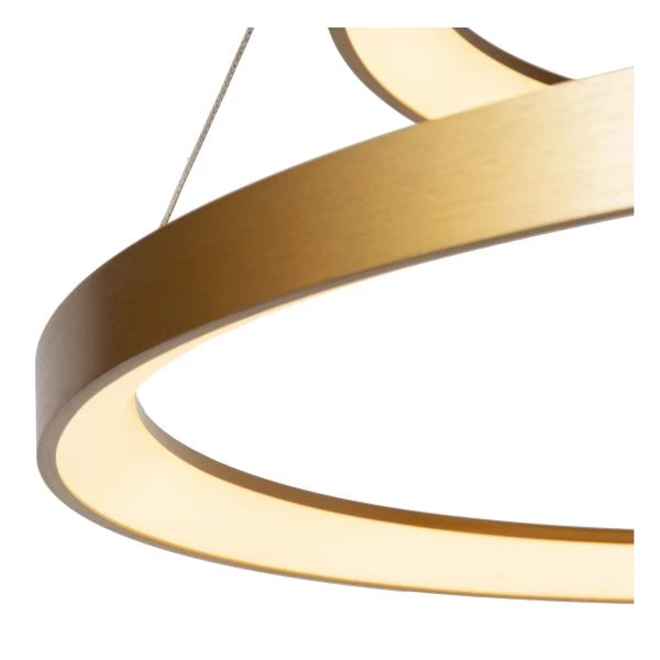 Lucide VIDAL - Pendant light - Ø 78 cm - LED Dim. - 1x92W 2700K - Matt Gold / Brass - detail 1